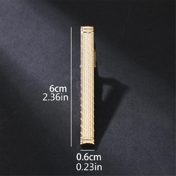 Gentlemen Engraved Alloy Tie Clip Wedding Party Jewelry Brass Gold Tie Bar Clip