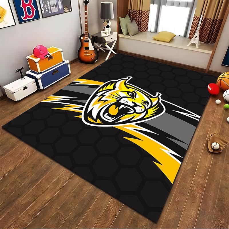 Fierce Tiger Graphic Carpet suitable as a non-slip mat for the living room or bedroom sofa