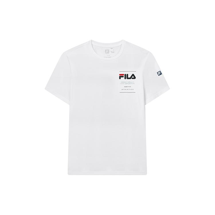 

New FILA Athletics SS22 T Shirt Men s Jade White A11M221104FWT M