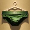 Men's Cotton Breathable Triangle Underwear Men's Mid Waist Plus Size Sexy U-shaped Comfortable Underwear