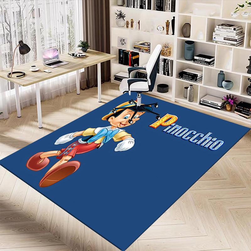Pinocchio'S Jolly Adventure Carpet For Playroom Bedroom Living Room Sofa Home Decorkids Game Area Rug Nonslip Floor Mat