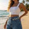 Gold Imitation Pearl Body Chain Shell Beads Belly Chain Retro Starfish Waist Chain  Beach