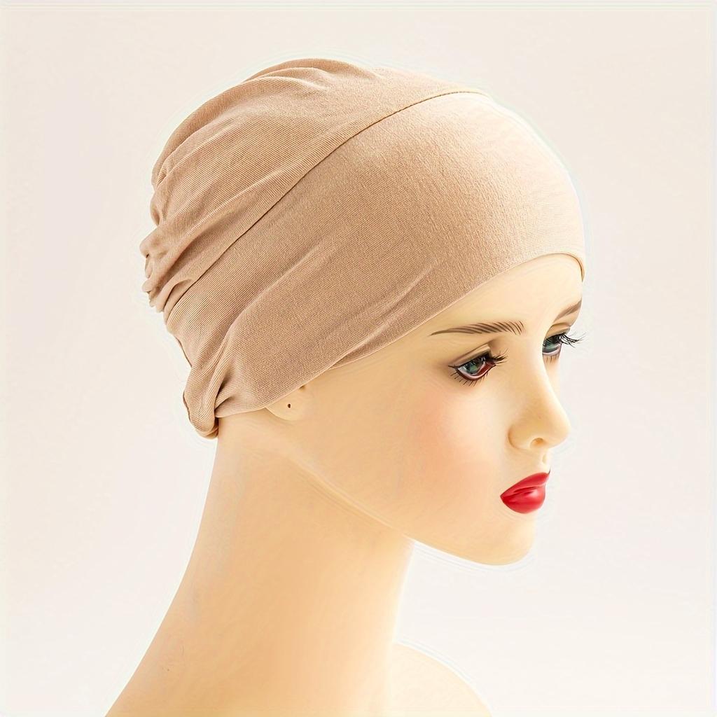 1pc Women's Stretchy Breathable Headscarf - Adjustable Elastic Fit, Multi-Color Options for Dance Parties, Religious Events & Casual Wear