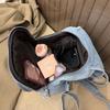 Dżinsowy Plecak Damski Duża Pojemność Retro Torba na Ramię Crossbody Wielofunkcyjna Torba na Pierś
