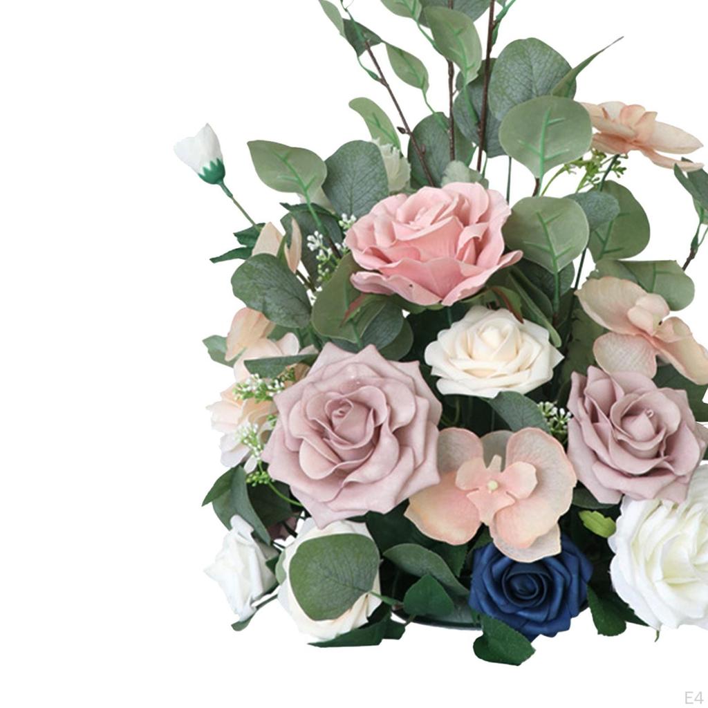 Artificial Flower Bouquets Faux Flowers Tables Decoration Vase Decor Wedding Centerpiece Table