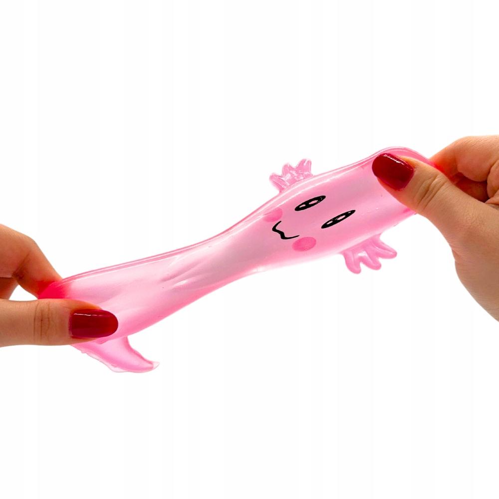 Gniotek Antystresowy Sensoryczny Uroczy Uśmiechnięty Axolotl