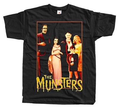 Čierne unisexové tričko z hororového filmu Munsters V17