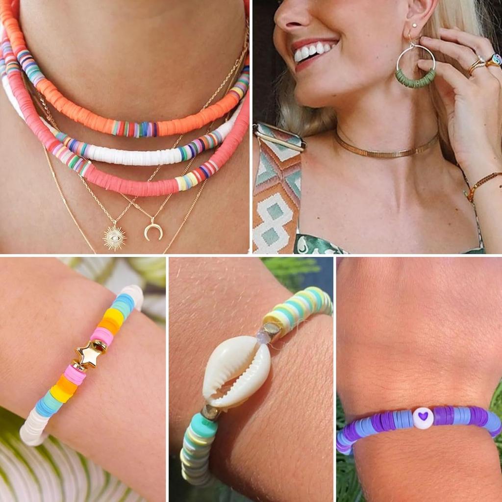 5200 Pieces Of Soft Pottery Clay Beads Sliced Diy Jewelry Bracelets Necklaces Jewelry Making Jewelry