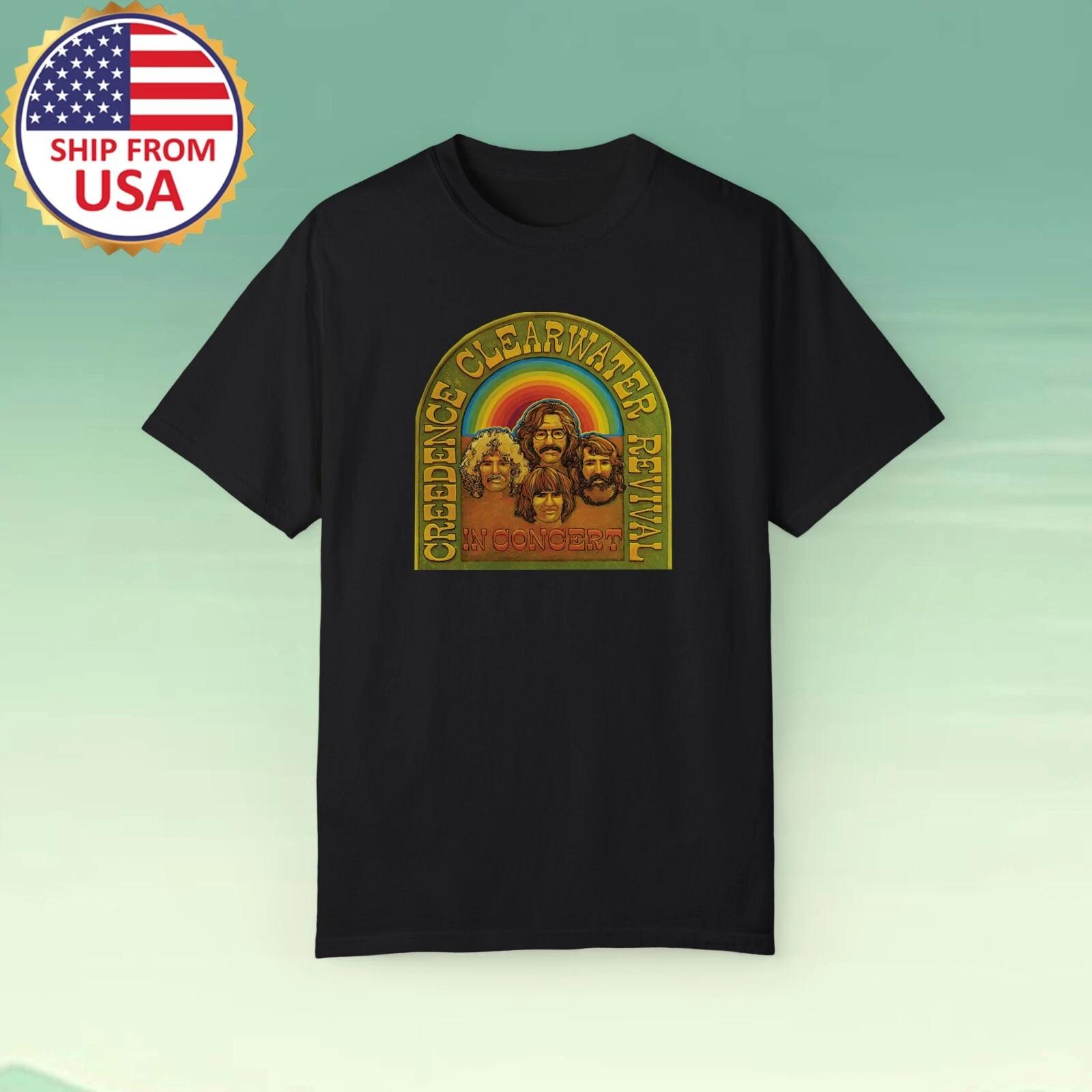 Creedence Clearwater Revival Classic Men s Black Size S-5XL 4XL