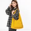 Fashion Casual Canvas Tote Bag Women's Trend Brand Large Capacity Underarm Bag Commuter Shoulder Bag Men's