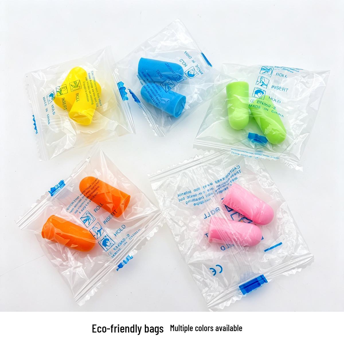 Soundproof Memory Foam Earplugs for Sleep and Noise Reduction Pink - OPP Bag Pair 2pcs