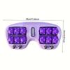 Dual wheel foot massage tool with magnetic beads, for the feet+hand+shoulders+neck to relieve headaches and prevent fasciitis