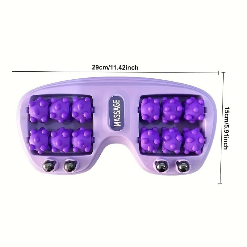 Dual wheel foot massage tool with magnetic beads, for the feet+hand+shoulders+neck to relieve headaches and prevent fasciitis