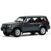 APU1 1:64er Maßstab Metall Statisches Nissan Patrol Y61 1998 Automodell Hohe Qualität 1/64 Druckguss Miniatur Grau Weiß Fahrzeug Spielzeug Modelle