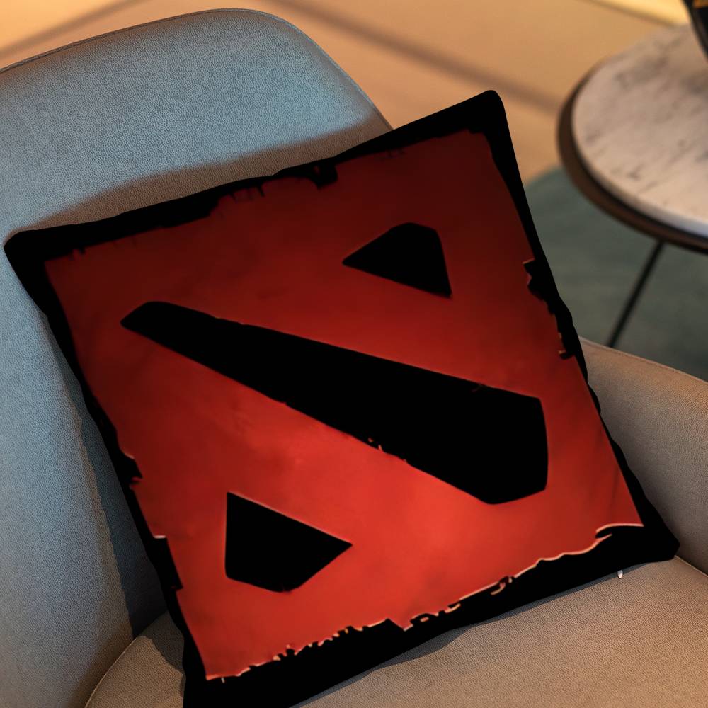 Game Dota 2 Rubick Pillow Case Square Double-Sided Printing Short Plush Sofa Cushion Cover Bedroom Bedside Pillow