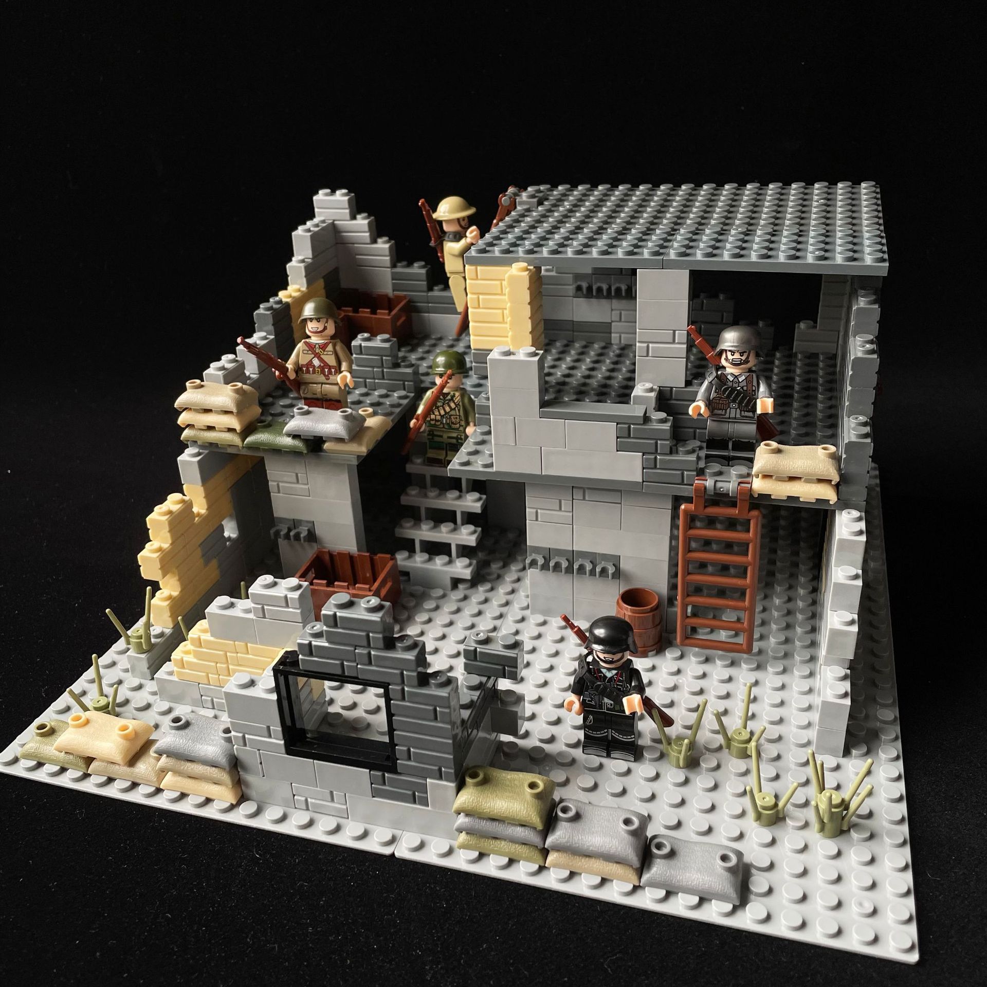 

Сцена Защиты Здание Sentinel Военный Строительный Блок Игрушка Сборка Гильдии Война Здание