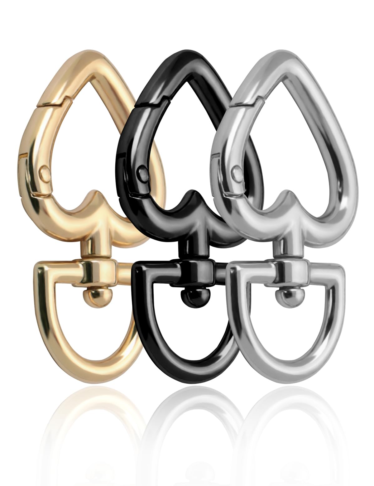 Looking 3 Piece Carabiner Key Chain Metal Fittings Carabiner Stylish Nascan Cute Lightweight Key M