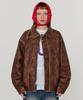 Golden Sunshine Vintage Washed Leather Jumper_Brown
