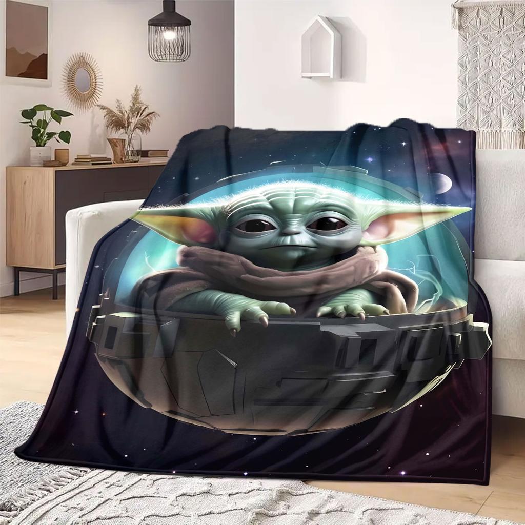 StarWars Cartoon Flannel Blanket Print for Sofas Beds Bedrooms Chairs Travel Picnics Home Decor Various Sizes Available