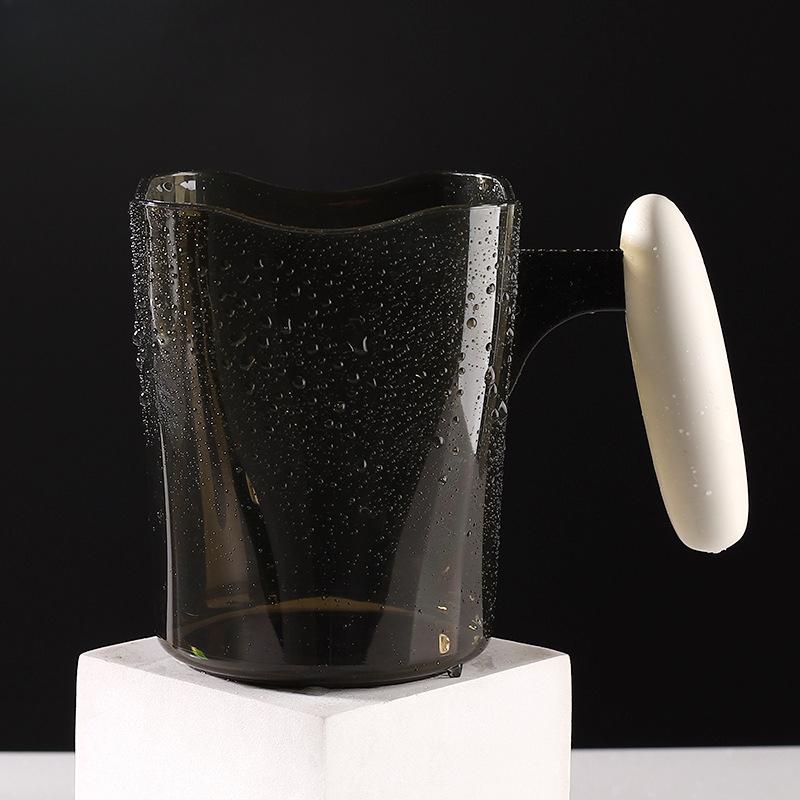 

Household Brushing Cups High-end Large-capacity Mouthwash Cups Couple Plastic Washbasin Cups 501-600ml чорний