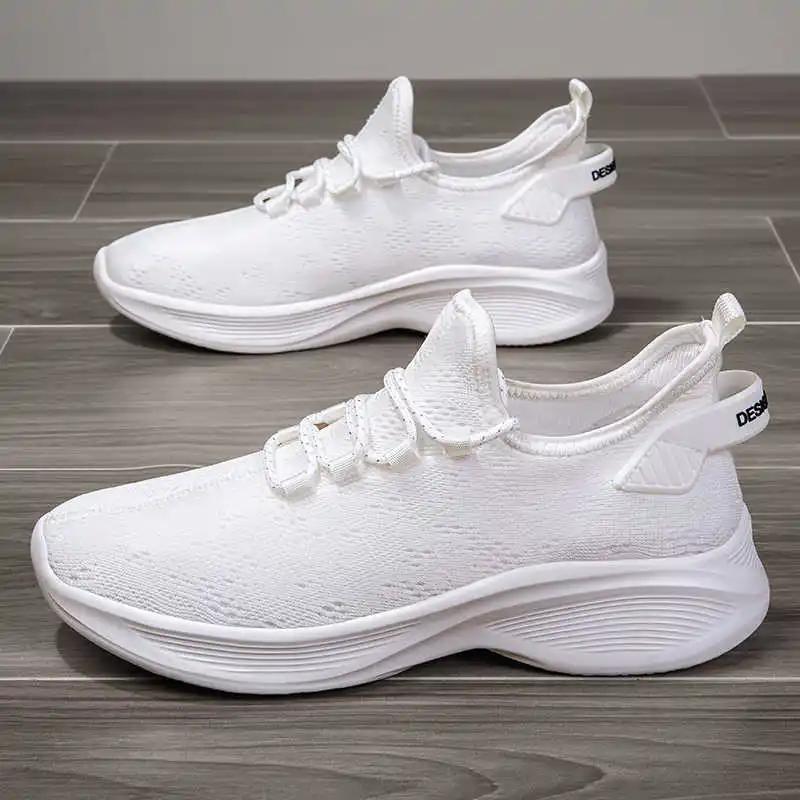 Fashion Flat Sole Hip Hop Mens White Boots High Man Gym Shoes Colorful Boots Sneakers Sport Athlete Tennes Latest Different Shoos