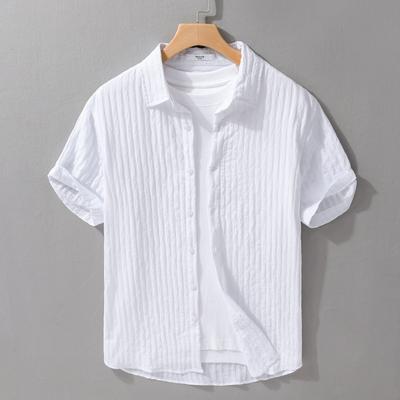 Summer Casual Short-sleeved Men's Simple Loose Short-sleeved Shirt All-match Comfortable Sunscreen All-match Men's Shirt