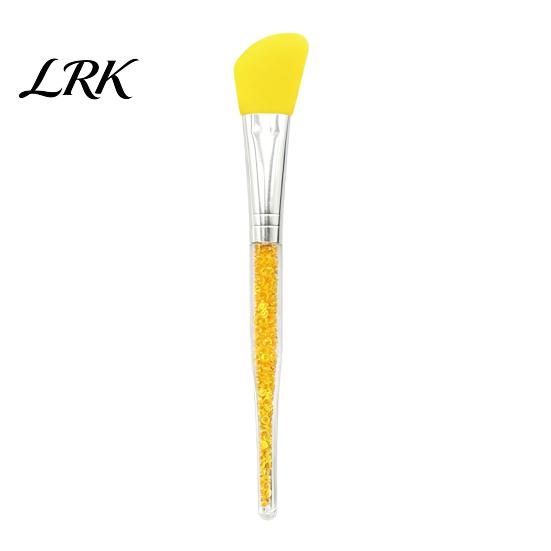 Even Mask Application Tool Silicone Face Applicator Brush, Facial Mud Brush with Non-Slip Soft Beauty Rhinestone Handle, Hairless Clay Tools