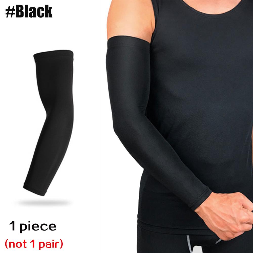 1 Pcs Sports Arm Compression Sleeve Basketball Cycling Arm Warmer Summer Running Uv Protection Volleyball Sunscreen Bands Unisex