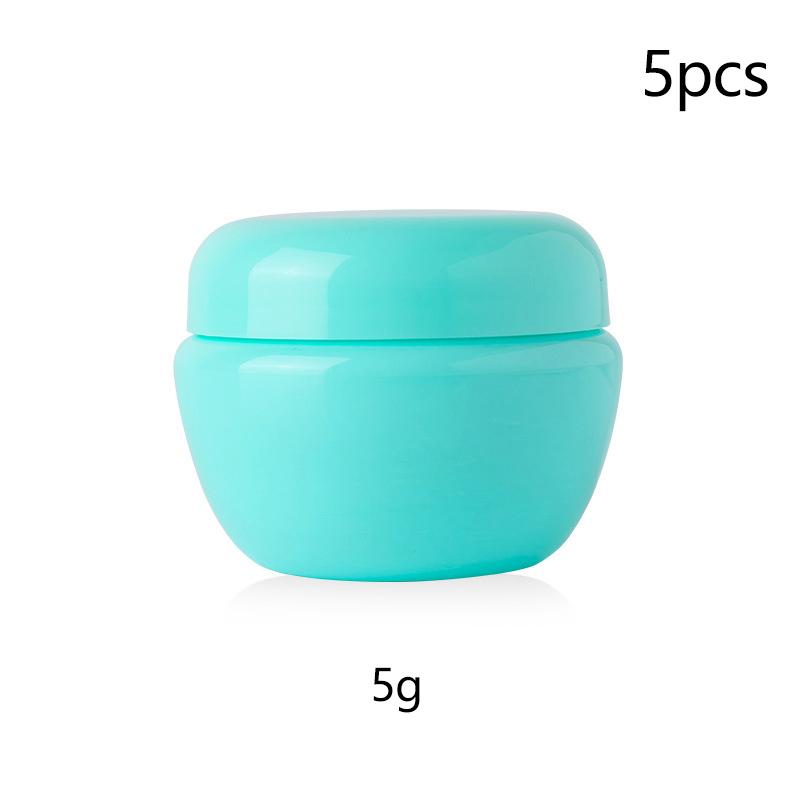 5Pcs Plastic Face Cream Sample Travel Containers 5G 10G 20G 30G Empty Jars Sample Cosmetic Jar Makeup Pots With Inner Lid