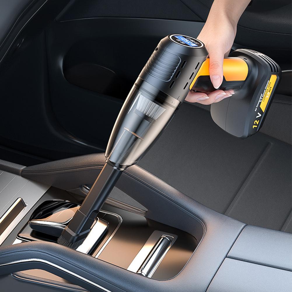 Car Vacuum Cleaner Cordless Tyre Inflator LED 9000Pa Dual-Purpose Wireless Handheld Mini Blower Air Blower Duster for Car