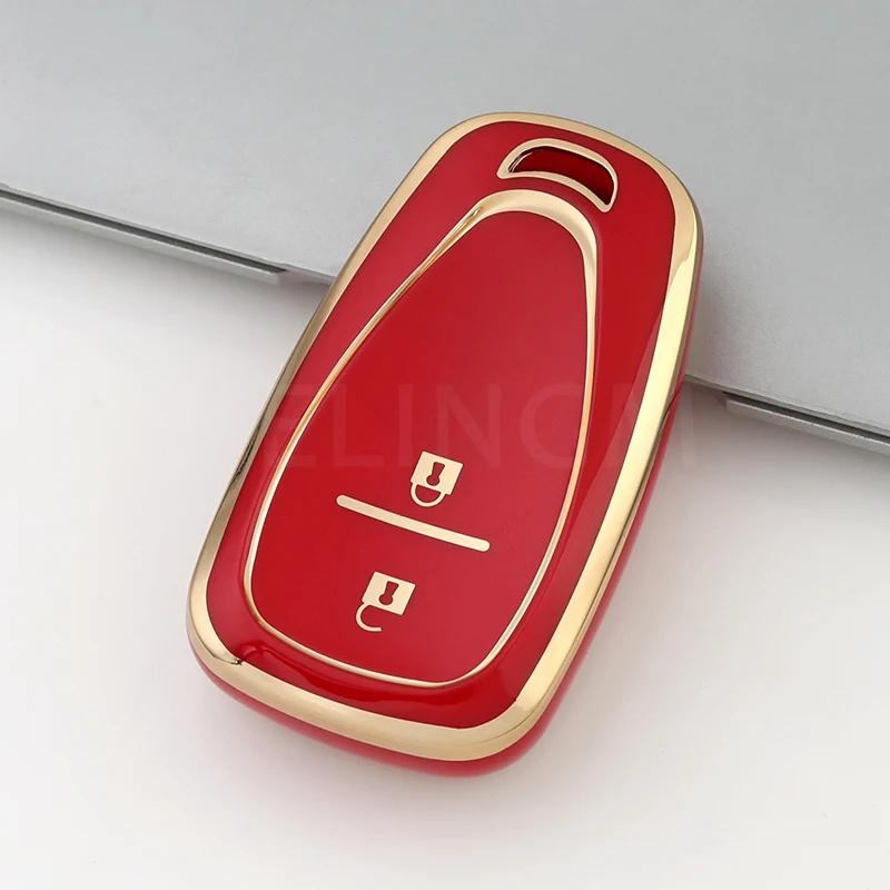 2/3 Tasten Fernbedienung Smart Key Hülle für Chevrolet Spark Camaro Volt Bolt Trax Malibu Cruze TPU Auto Schlüsselhülle Schlüsselanhänger Autoabdeckung