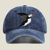 Puffin Bird Orange Beak Design Baseball Cap Unisex Women Distressed Washed Sun Cap Outdoor Workouts Hat