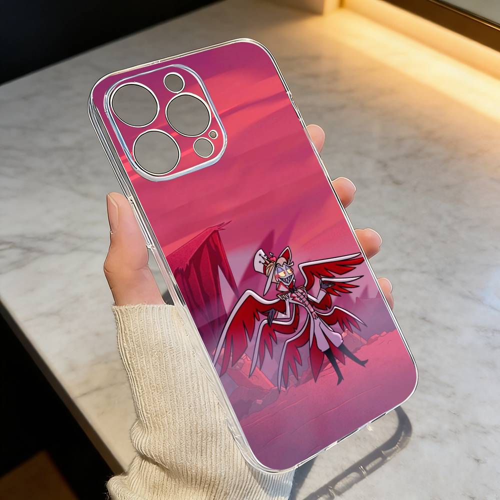 PC-Hazbin H-Hotel Alastor Handyhülle Für iPhone 17 16 15 14 13 12 11 Mini Pro Max Plus Transparente Hülle