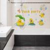 Cartoon Animal Little Yellow Duck Wall Sticker Bathroom Wall Decoration Waterproof and Moisture-proof Sticker Self Adhesive Wall Decals