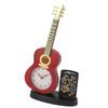 Gitarrenwecker, multifunktional, dekorativ, robust, Gitarrenuhr mit Stifthalter, Bleistiftspitzer