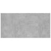 Headboard with Nightstands Concrete Grey Engineered Wood