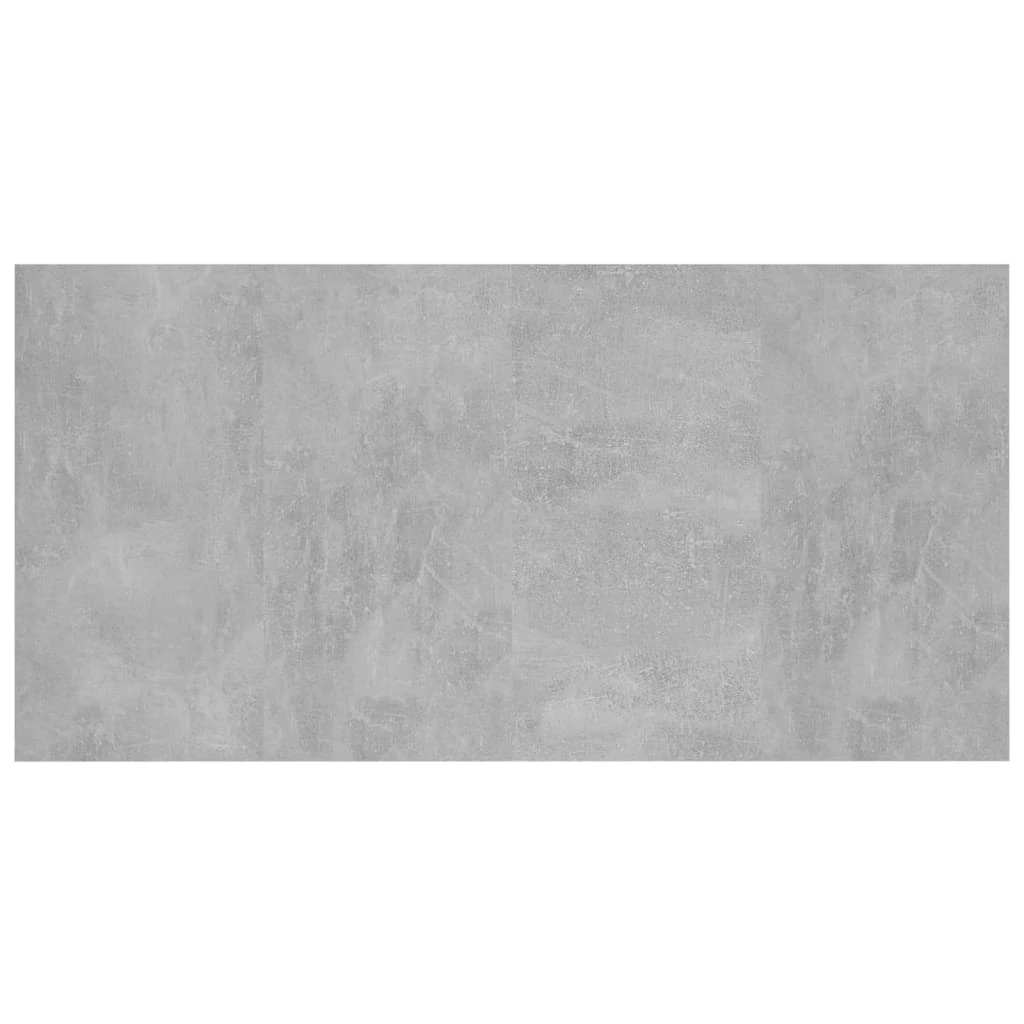 Headboard with Nightstands Concrete Grey Engineered Wood