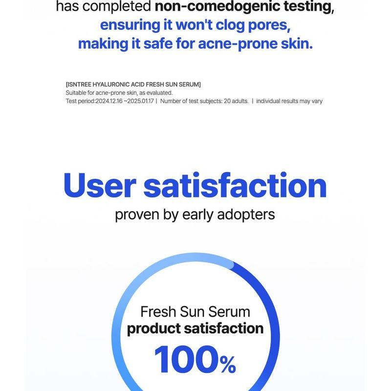Isntree - Hyaluronic Acid Fresh Sun Serum