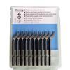 High Speed Steel Deburring Tool 10PCS for BK3010 Blade - Perfect for Steel, Aluminum & Plastic Edge Smoothing & Hole Deburring