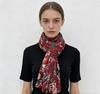 Foulard in Seta Floreale Stile Coreano: Sciarpa da Donna Leggera, Calda e Versatile Autunno/Inverno