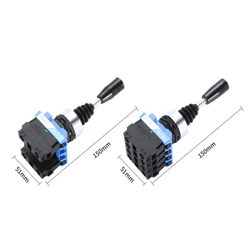 22mm Joystick Switch Momentary Monolever Cross Rocker Master Switch 2/4-Way Self-reset Self-lock 2NO 4NO HKC614 612 622 624