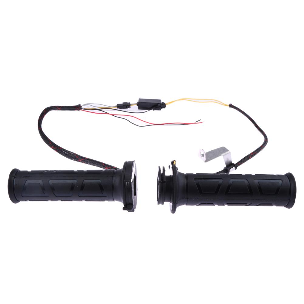 Heating Handle Sleeve Non-slip Heating Hand Grip Cover Waterproof Electric Heated Handle Grips Replacement Motorbike Accessories
