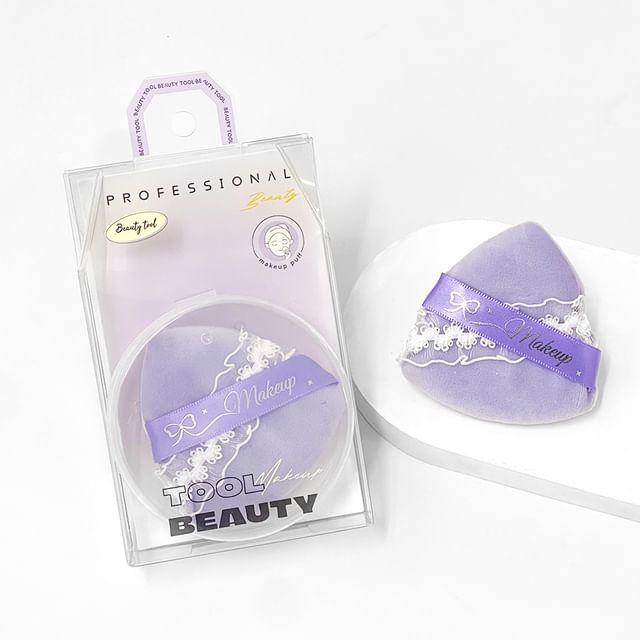 Sweetpourin - Lace Triangle Powder Puff BMS-321 - Purple