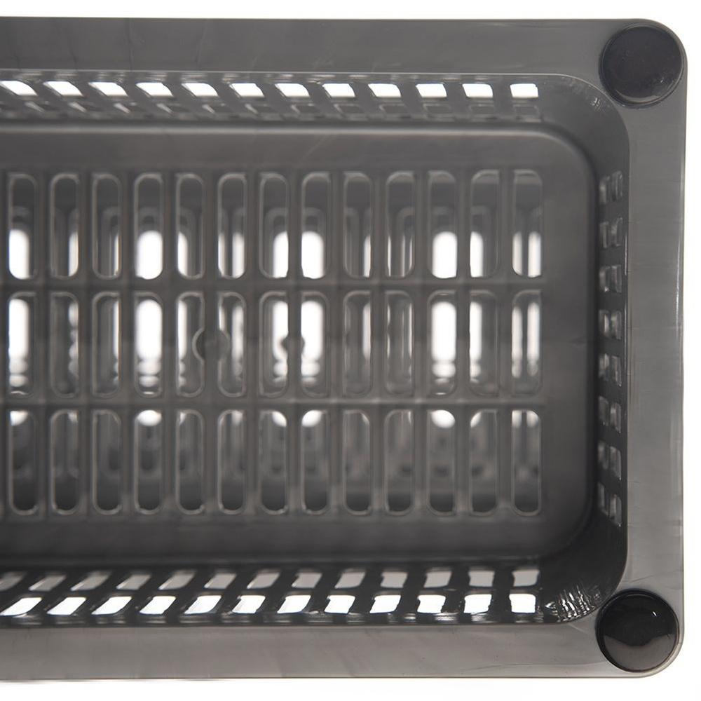 Narrow 4-tier Bathroom Shelf GREY 50x19.5x83 Cm