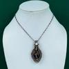 Copper watermelon tourmaline pendant copper wire wrapped jewelry handmade rainbow moonstone pendant tree of life natural gemstone jewelry