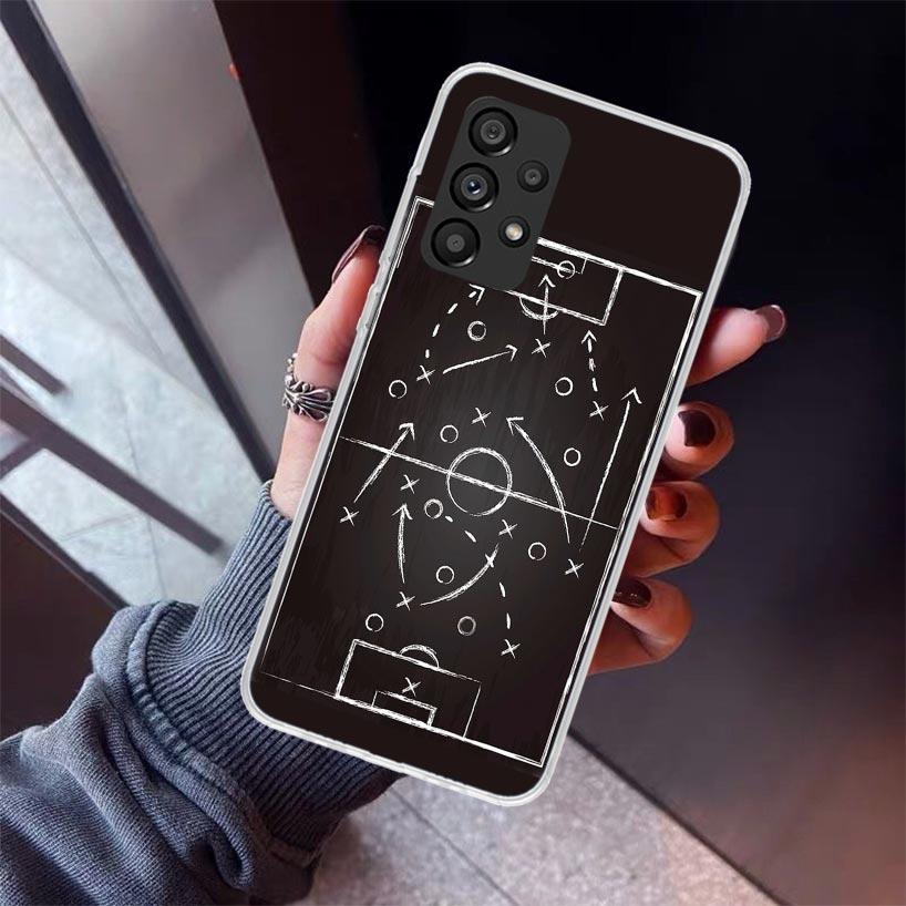Football Soccer Tactics Time Phone Case For Samsung Galaxy A12 A52S A42 A32 A22 A51 A50 Note 20 Ultra 10 S10 Plus A71 A70 A31 A3