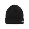 New Era Basic Cuff Knit Free Basic Cuff Black Silver Hat, Black/Metallic, Knit,