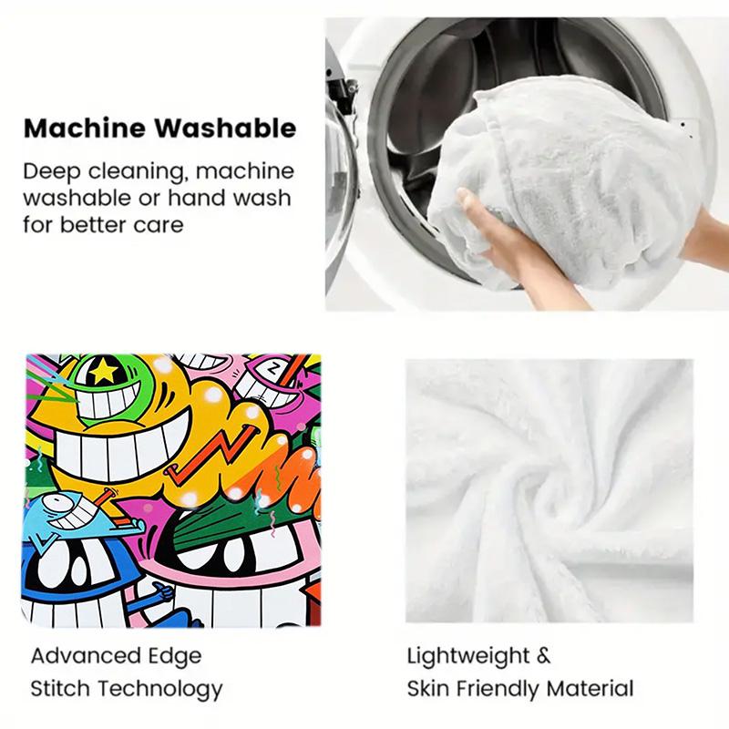 One-eyed monster 2D Flat Pattern Flannel Blanket High quality All Seasons Warmth and Comfort Perfect for Christmas Gifts.