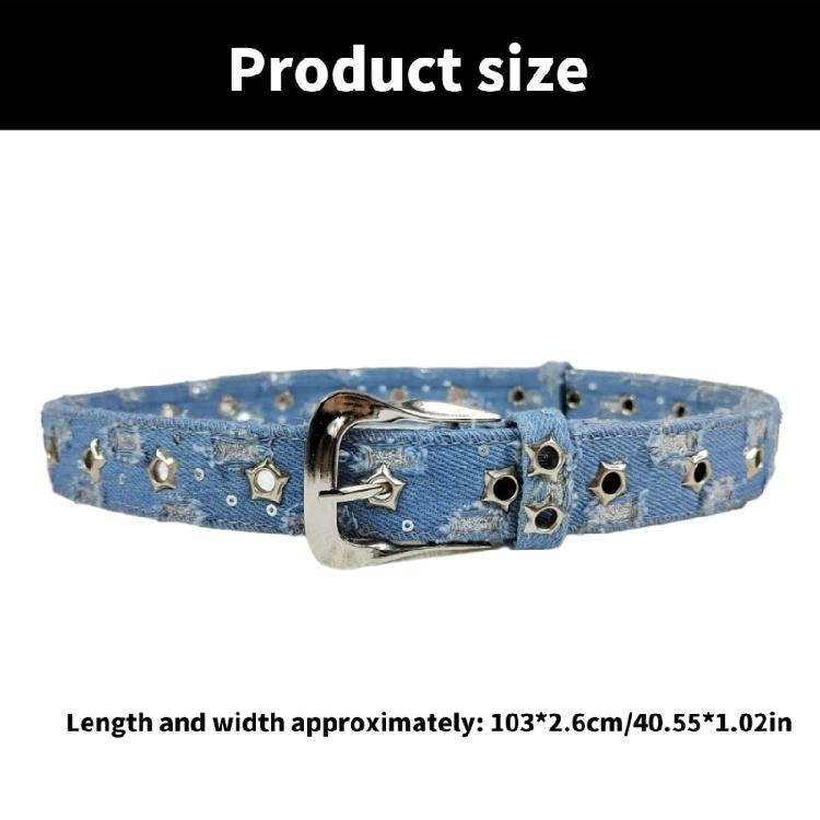 Vintage Punk Star Belt Eye-catching Decorative Pants Waist Chain Fashion Women Jeans Waistband Adjustable Waist Belt