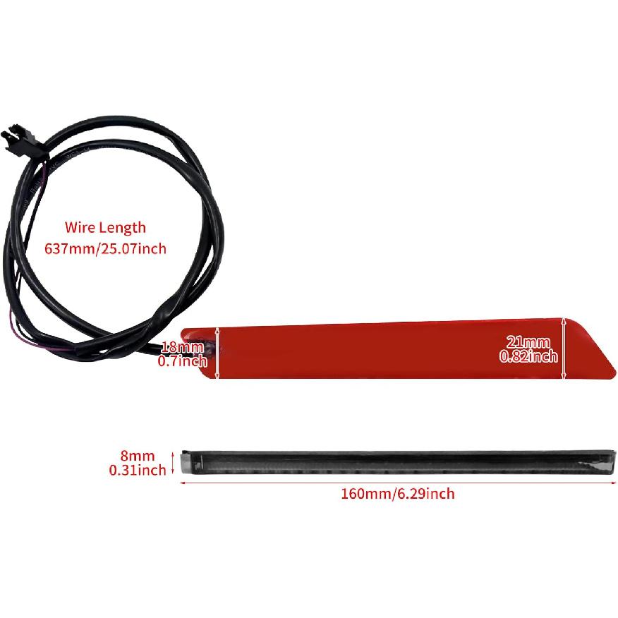 HDBUBALUS Saddlebag Latch Lights Cover Turn Signal Brake Light Fit for Harley Touring Street Glide Electra Glide Road Glide Road King Ultra Limited